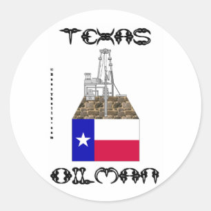 Huile d'expert pétrolier du Texas, autocollant de