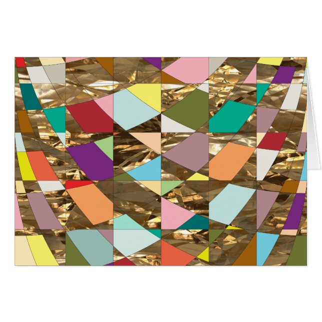 Huile d'or couleur Abstraite (Devant horizontal)