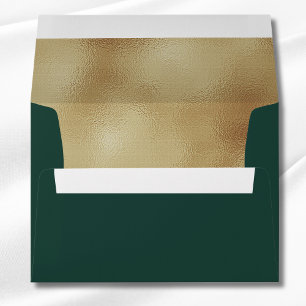 Huile d'or Faux vert personnalisé Forme Enveloppe