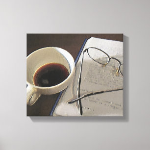 Huile numérique café sur toile