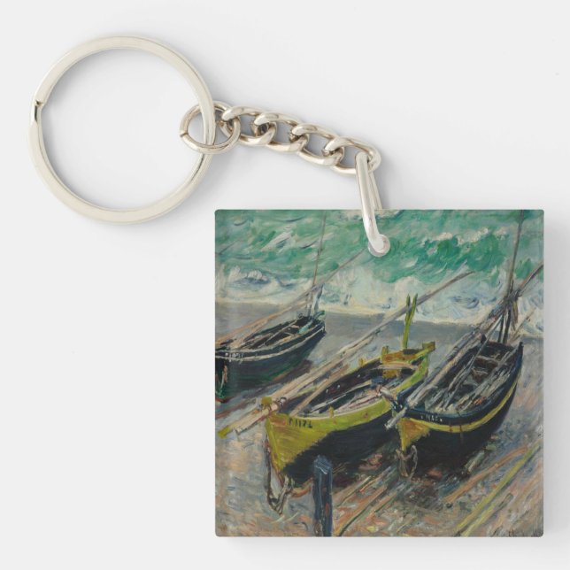 Huile sur toile Porte - clé artistique Claude Mone (Devant)