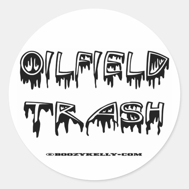 HuileField Trash, HuileField Sticker, Sticker Casq (Devant)