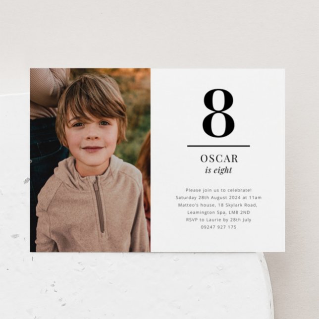 Huit Invitation Photo de Paysage (Créateur téléchargé)