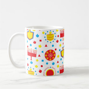 Huit nuits folles colorées de Hanoukka Mug