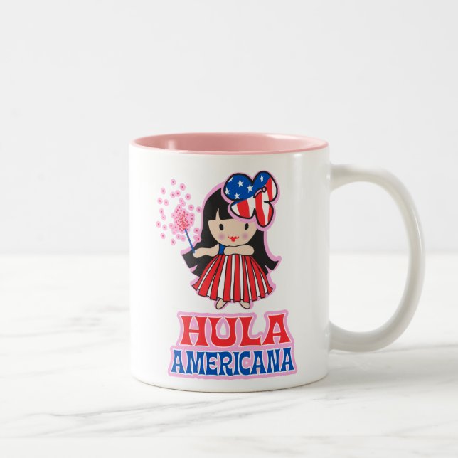 Hula Americana Mugs (Right)