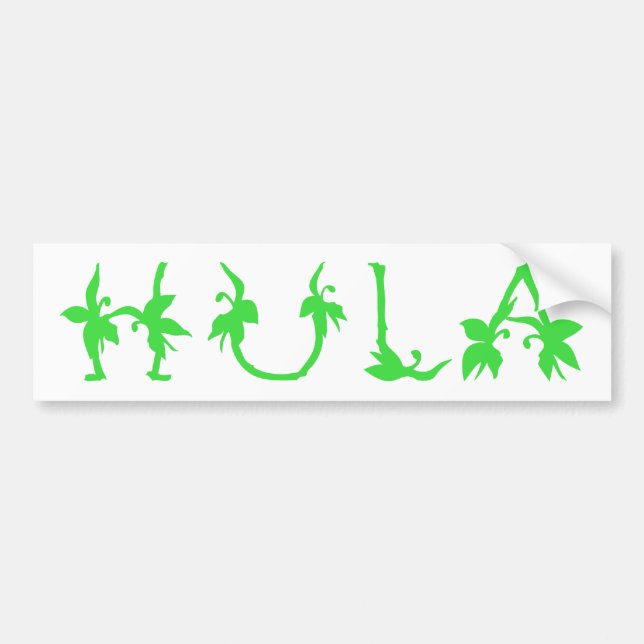 Hula Bumper Sticker (Front)