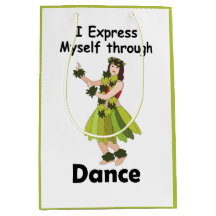 Hula Dancer Expressing Herself Through Dance