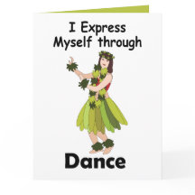 Hula Dancer Girl Expressing Herself Through Dance