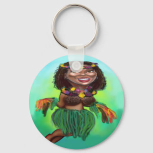 Hula Dancer Keychain