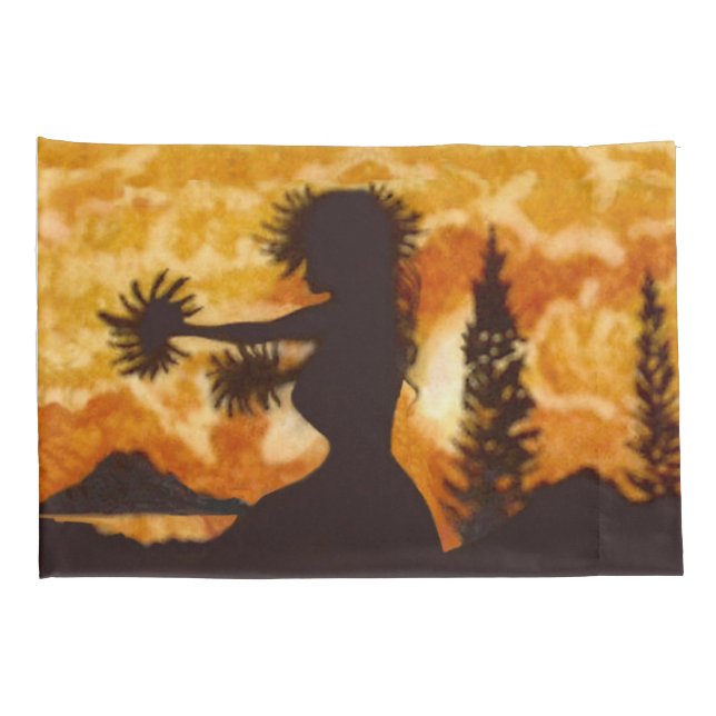 Hula Dancer  Pillowcase (Back-Right)