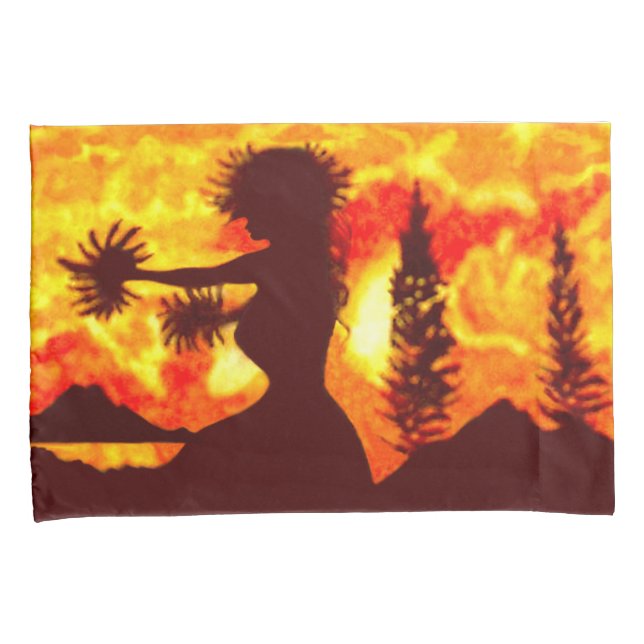 Hula Dancer  Pillowcase (Front-Right)