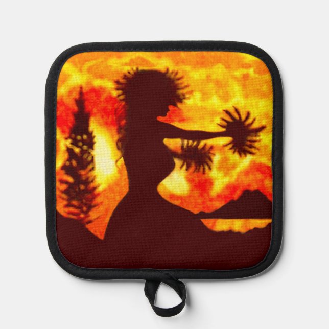 Hula Dancer  Pot Holder (Front)