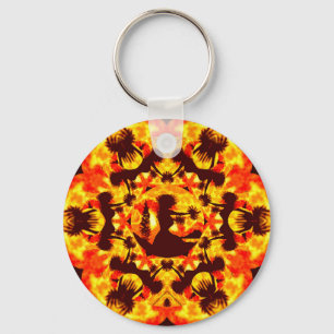 Hula Dancers Keychain