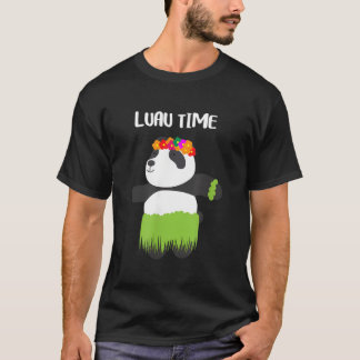 Hula Dancing Panda Hawaiian Luau T-Shirt