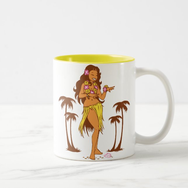 Hula Girl Coffee Mug (Right)