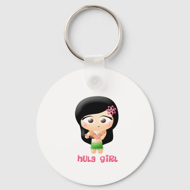 Hula Girl Keychain (Front)