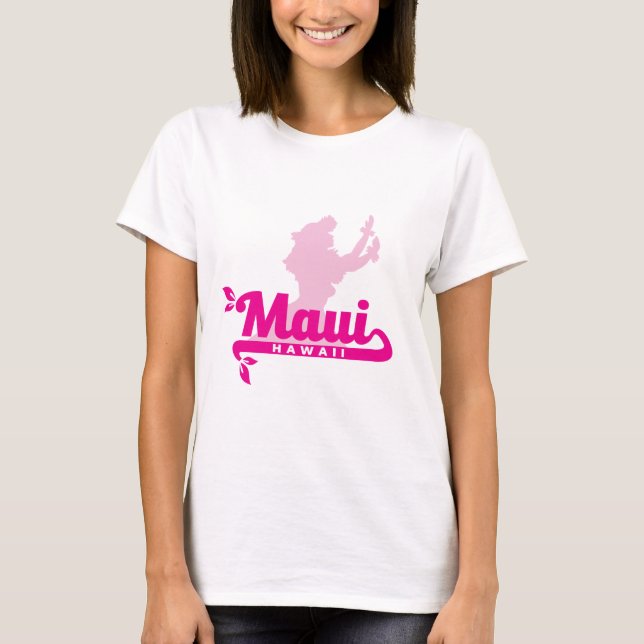 Hula Girl Maui Hawaii T-Shirt (Front)