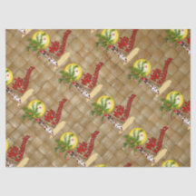 Hula Girl Mele Kalikimaka Christmas Tissue Paper