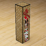 Hula Girl Mele Kalikimaka Christmas Wine Gift Box<br><div class="desc">By,  DemolitionMan For Moon Art and Designs. Customizable to fit your needs. (Mele Kalikimaka means Merry Christmas Hawaiian)</div>