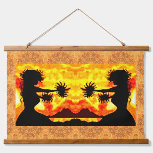 Hula Girls  Hanging Tapestry