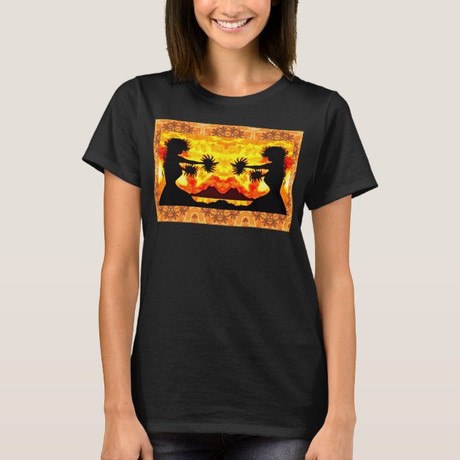  Hula Girls  T-Shirt (Front)