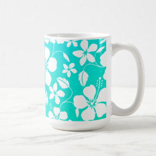 HULA HAÏENNE (FEUILLES VERTES) MUG TURQUOISE DE CA