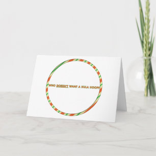 Hula Hoop Christmas Card