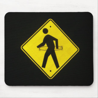 hula hoop crossing mouse pad