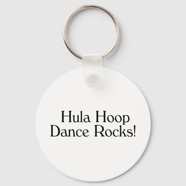 Hula Hoop Dance Rocks Keychain (Front)