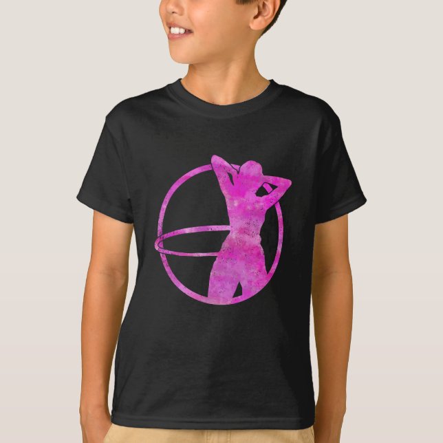 Hula Hoop Dance Woman Sport T-Shirt (Front)