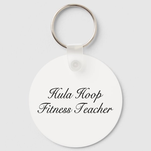 Hula Hoop Fitness Teacher Keychain (Front)