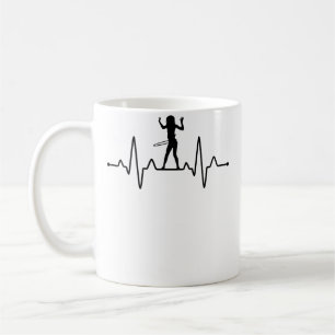 Hula Hoop Heartbeat Ekg Hooping Fitness Hoop Danci Coffee Mug