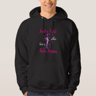 Hula Hoop Just A Girl Gymnastic Hooping Hula Hoop  Hoodie