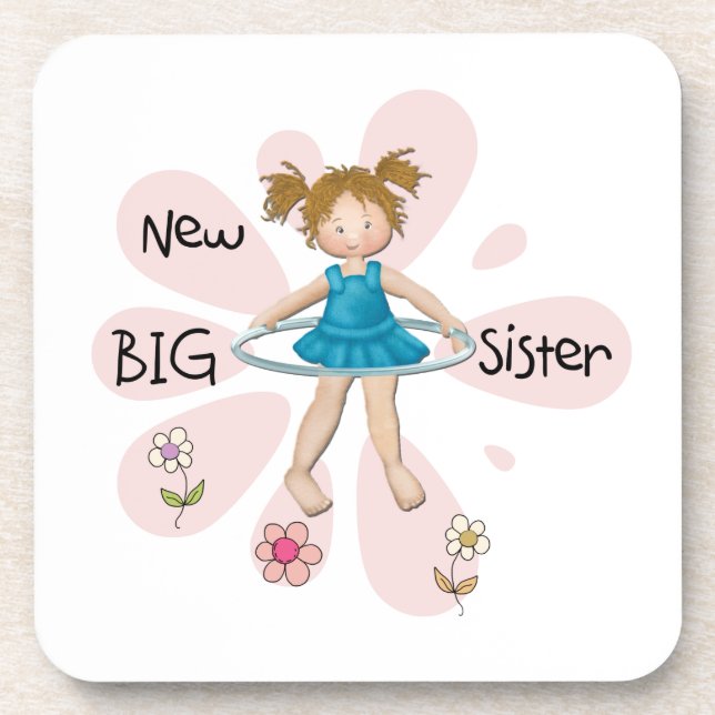 Hula Hoop New Big Sister Coaster (Front)