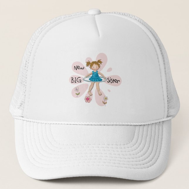 Hula Hoop New Big Sister Trucker Hat (Front)