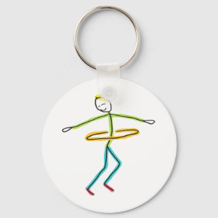 Hula Hooping Keychain