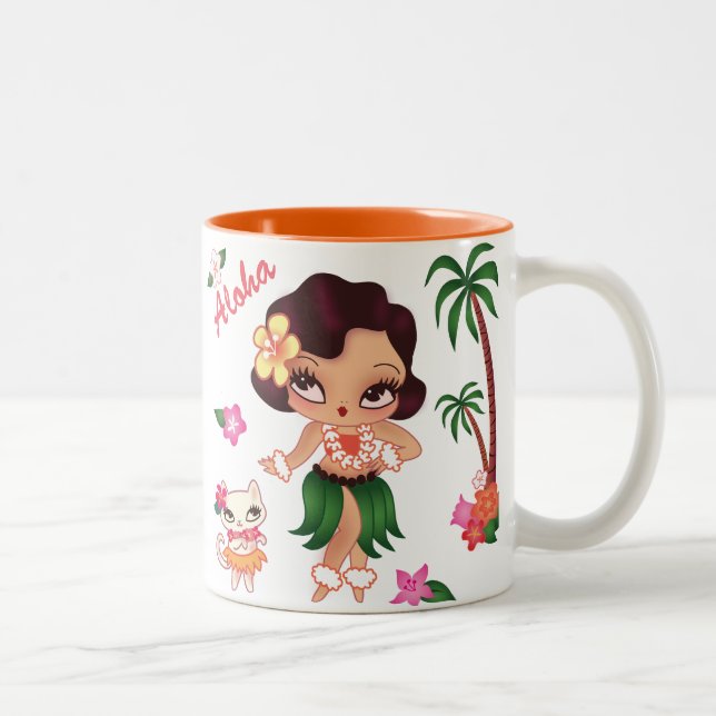 Hula Lulu Dancing - mug (Right)