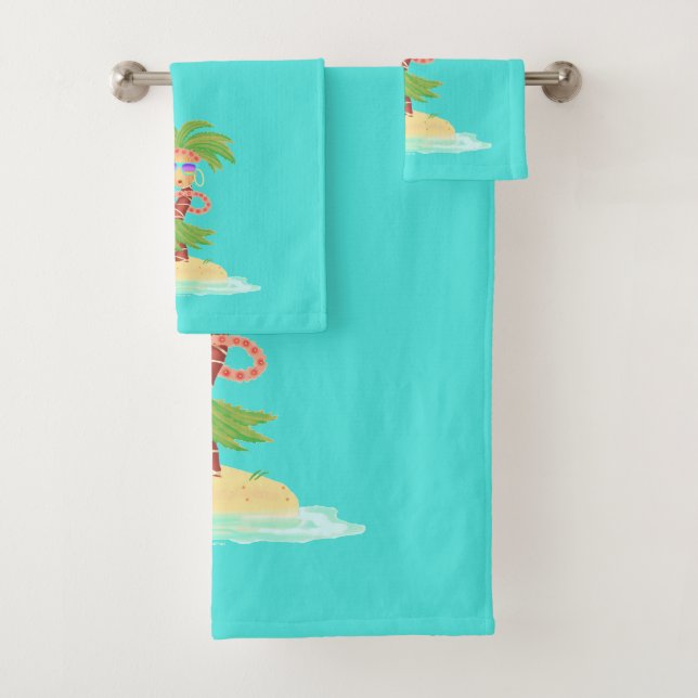 Hula Palm towel set (Insitu)