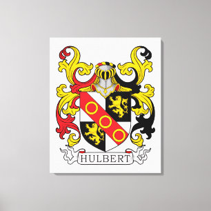 Hulbert Family Crest Canvas Print