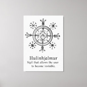 Hulinhjálmur – Norse Sigil of Invisibility Canvas Print