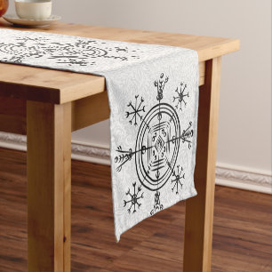 Hulinhjálmur – Norse Sigil of Invisibility Short Table Runner
