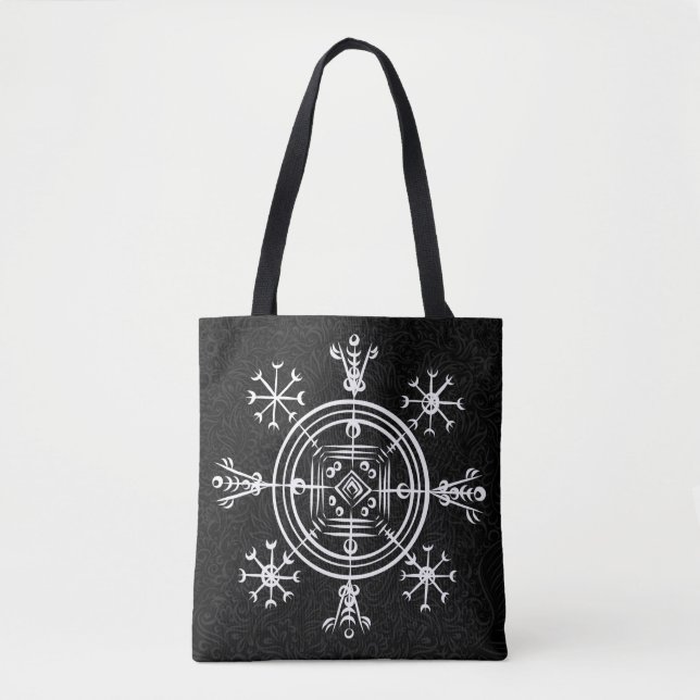 Hulinhjálmur – Norse Sigil of Invisibility Tote Bag (Front)