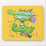 Hulk Birthday Smash Mouse Pad<br><div class="desc">Check out this fun cartoon graphic of Hulk having a Birthday Smash!</div>