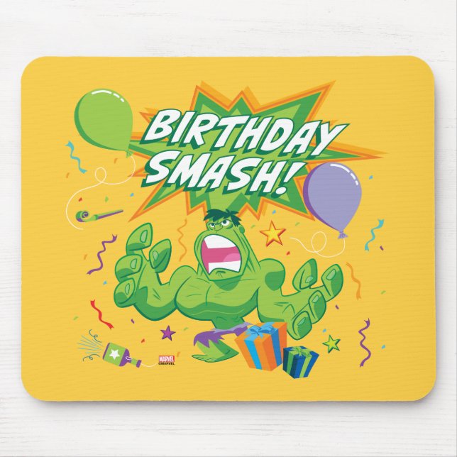 Hulk Birthday Smash Mouse Pad (Front)