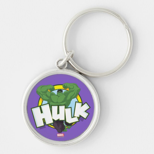 Hulk Character and Name Graphic Keychain (Front)