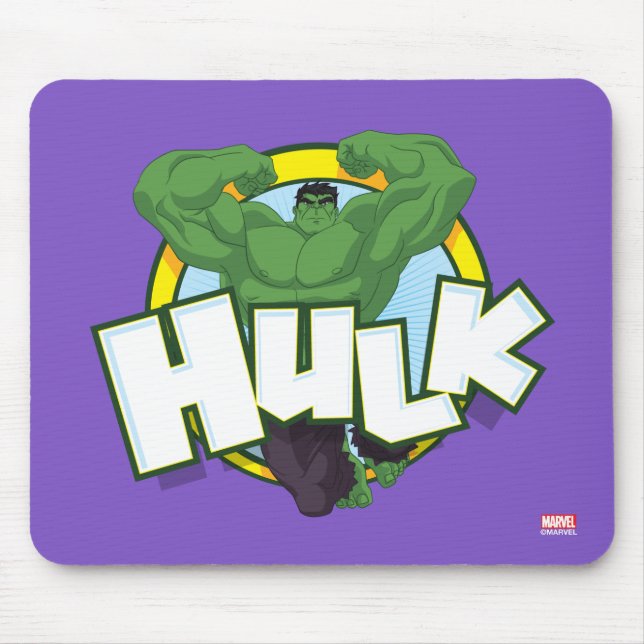 Hulk Character and Name Graphic Mouse Pad (Front)