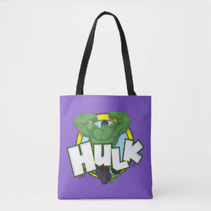 Hulk Character and Name Graphic Tote Bag