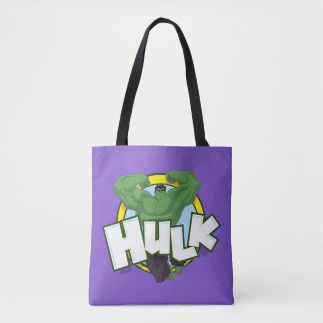 Hulk Character and Name Graphic Tote Bag (Front)