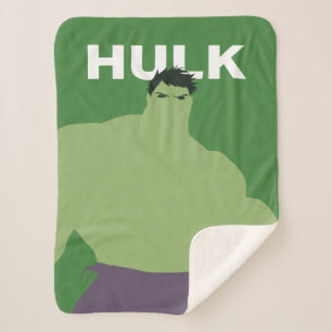 Hulk Flat Colour Character Art Sherpa Blanket