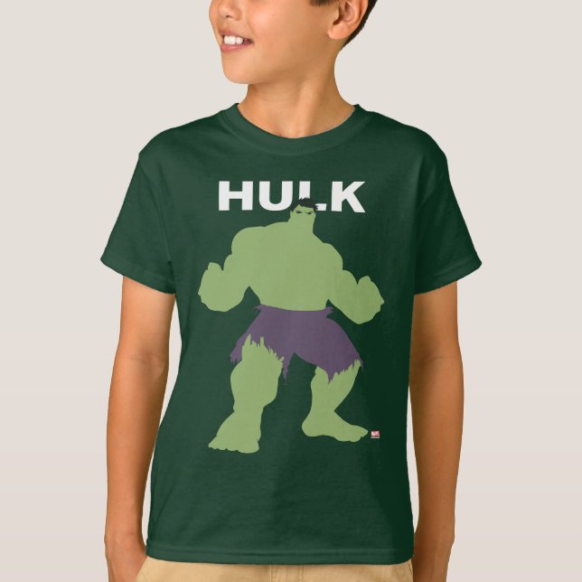 Hulk Flat Colour Character Art T-Shirt (Front)